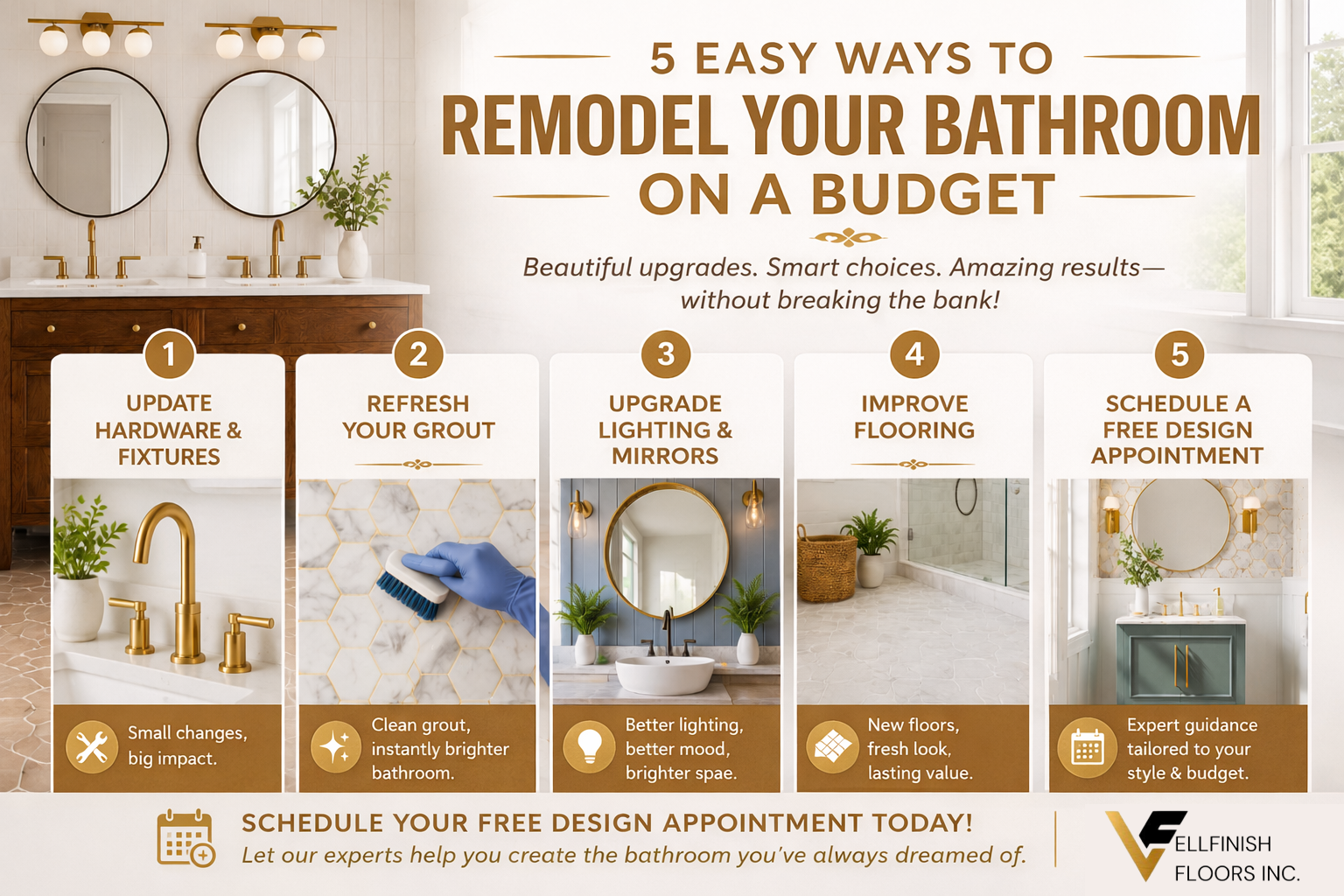 5 Easy Ways to Remodel Your Bathroom on a Budget