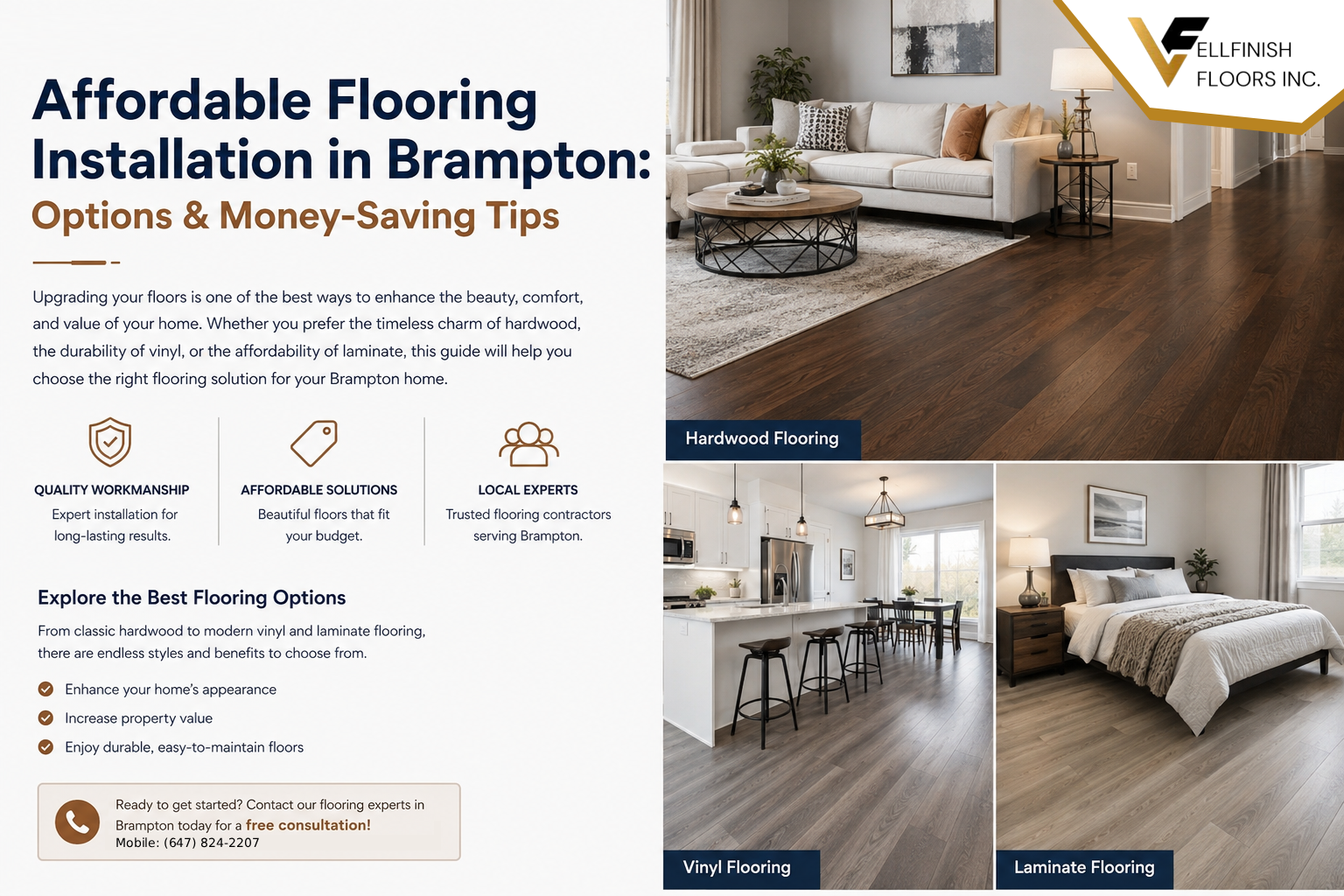 Affordable Flooring Installation in Brampton