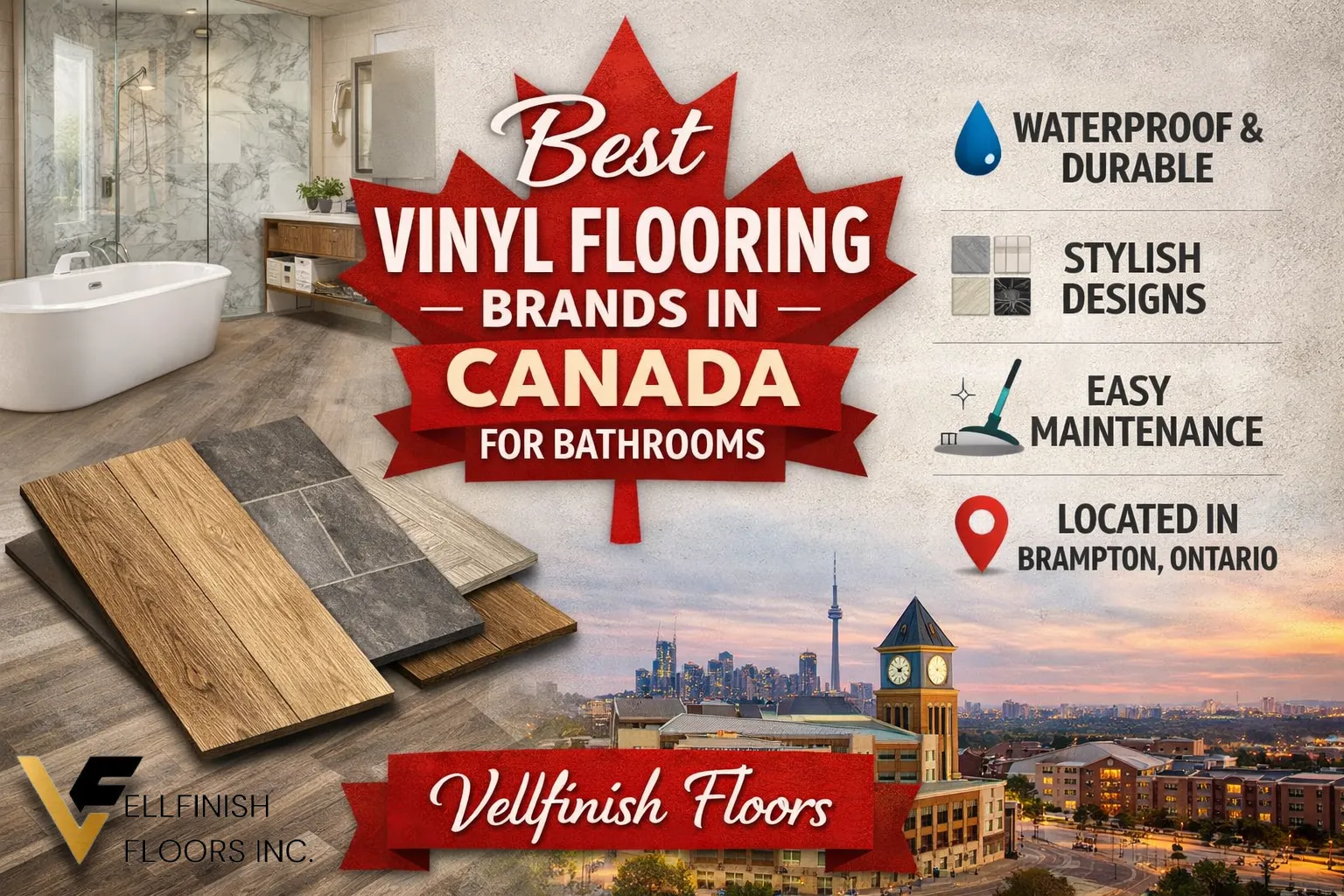 Best Vinyl Flooring Brands in Canada for Bathrooms