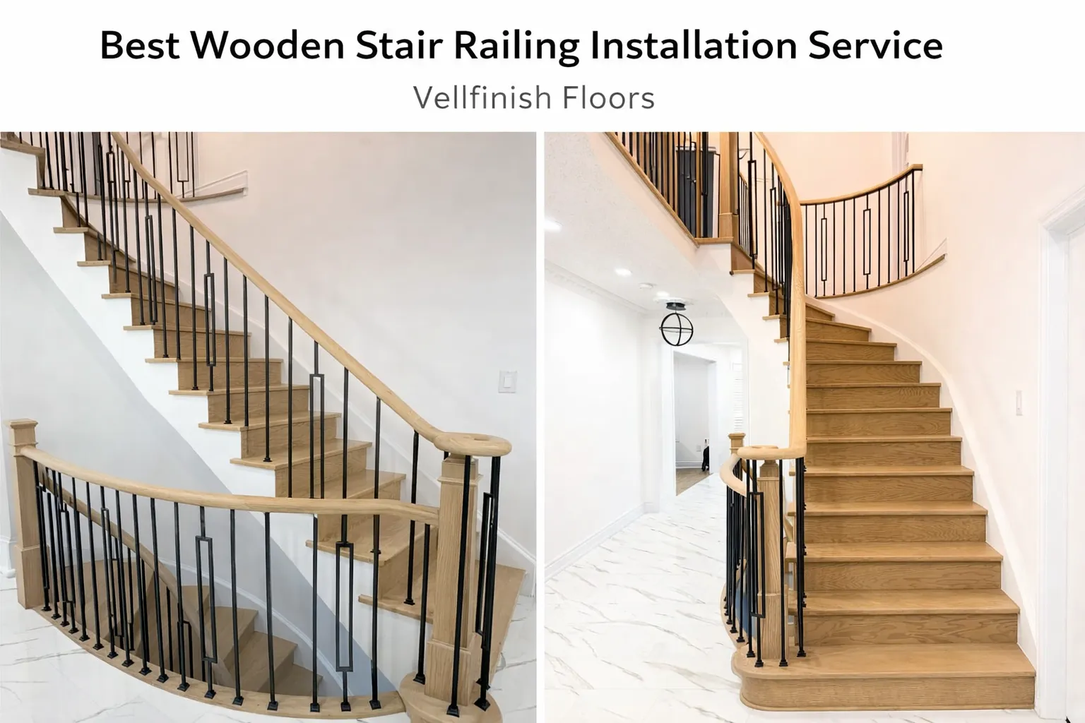 Best Wooden Stair Railing Installation Service