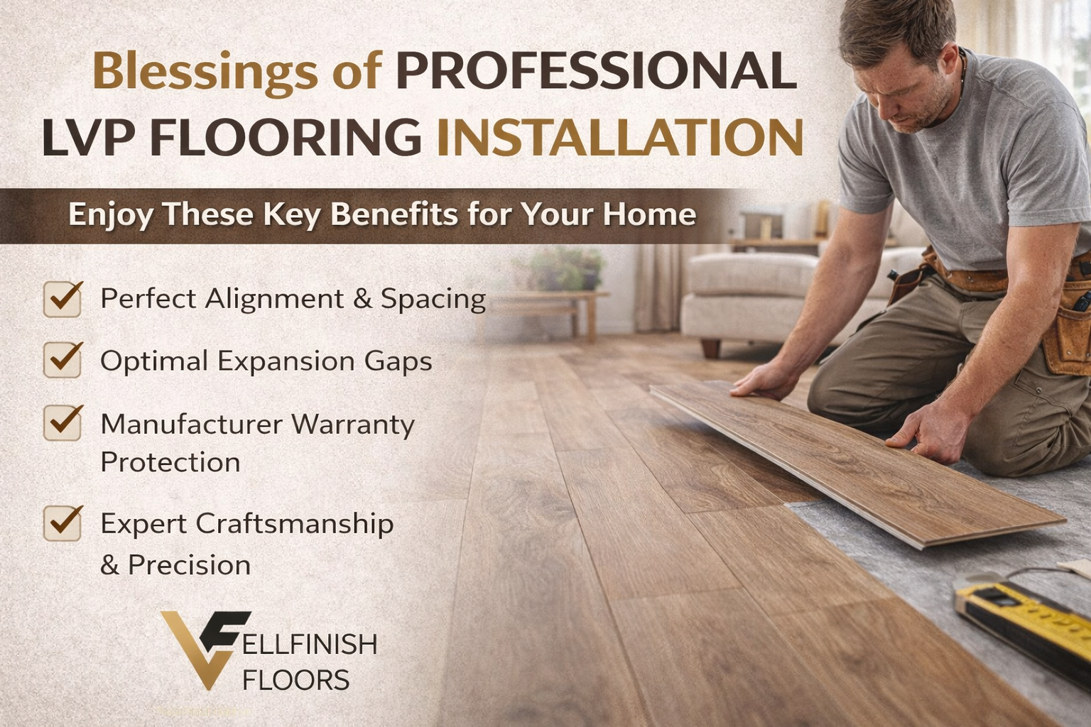 Blessings of professional LVP flooring installation