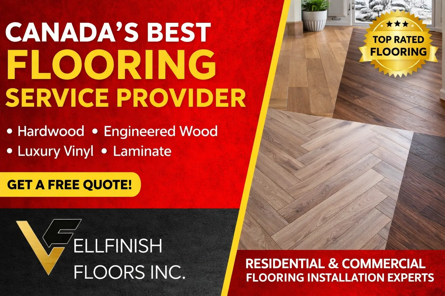 Canada’s Best Flooring Service Provider - Vellfinish Floors