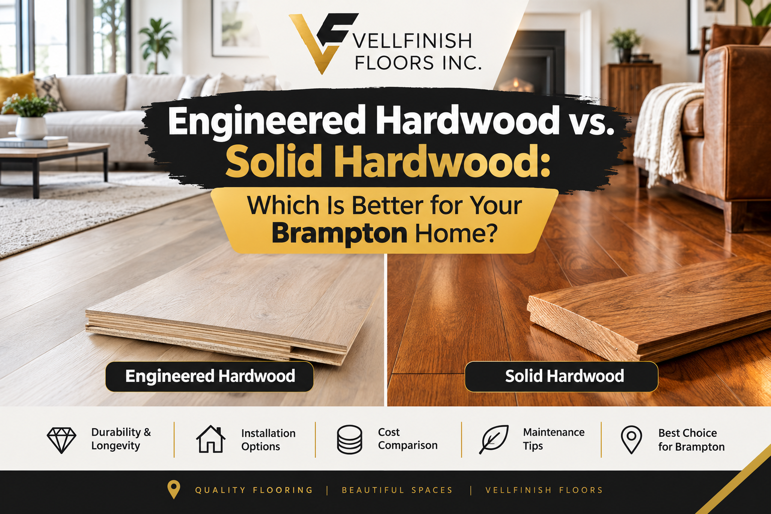 Engineered Hardwood vs. Solid Hardwood