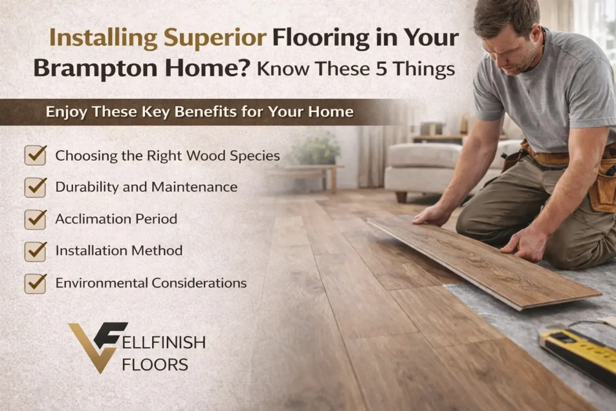 Installing Superior Flooring in Your Brampton