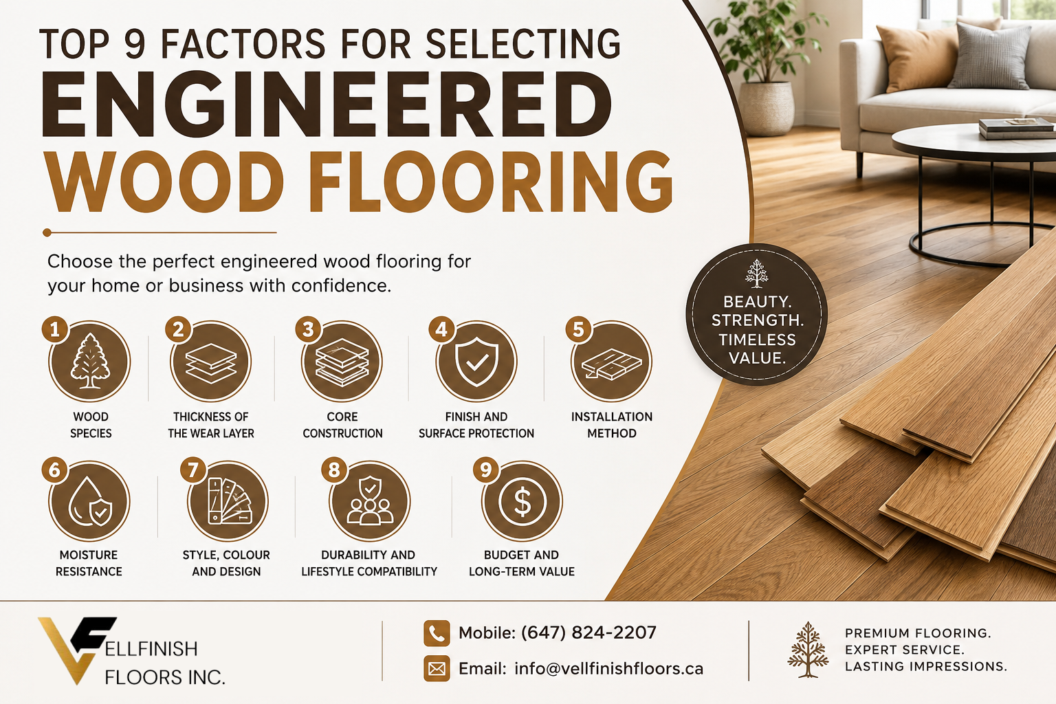 Top 9 Factors for Selecting Engineered Wood Flooring