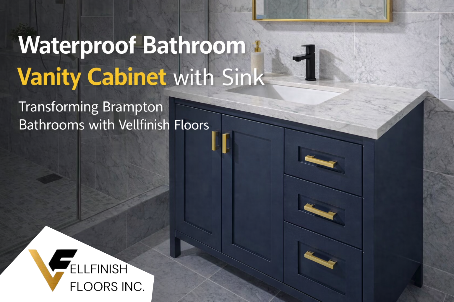 Waterproof Bathroom Vanity Cabinet